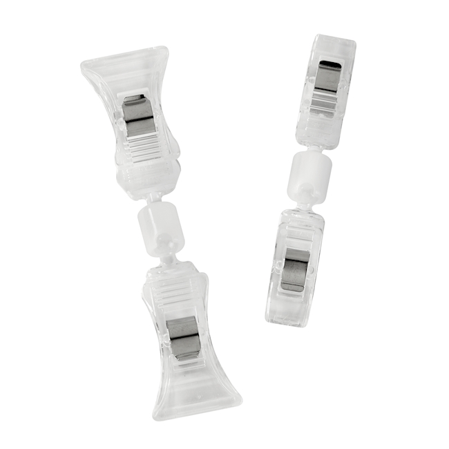 Clips porte-étiquettes 10 x 75 mm